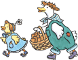 daddy duck with baby