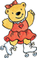 bear on roller skates